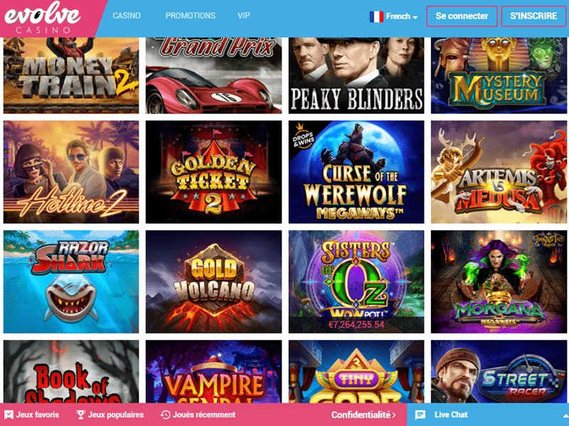 Image: Découvrez la Superbe Évolution de Évolve Casino en Ligne - Un Casino de Jeu